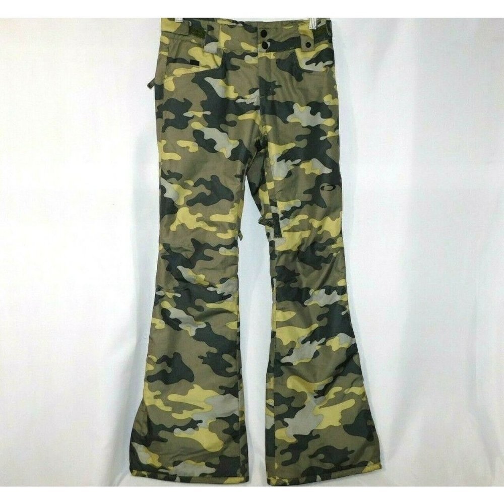 Oakley Tango Camo Green Insulated Snow Snowboard Ski Pants Women's XXS